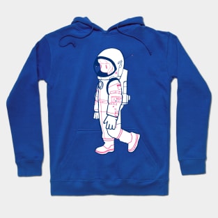 Cute astronaut woman in a spacesuit illustration Hoodie